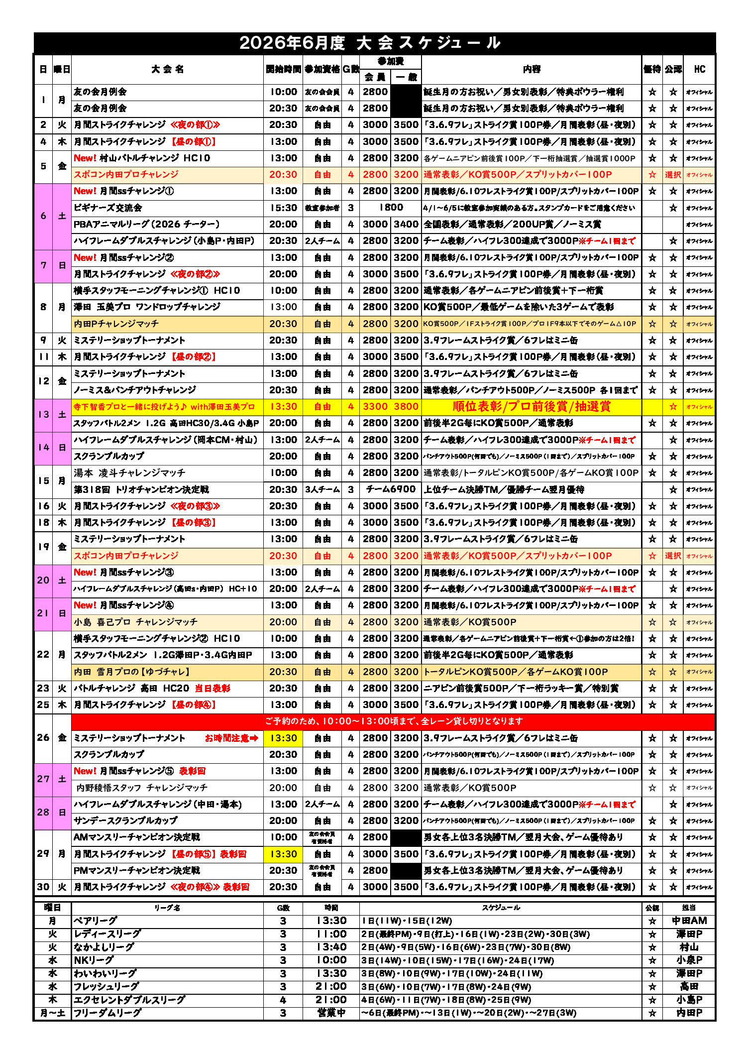 大会予定　2026.6のサムネイル